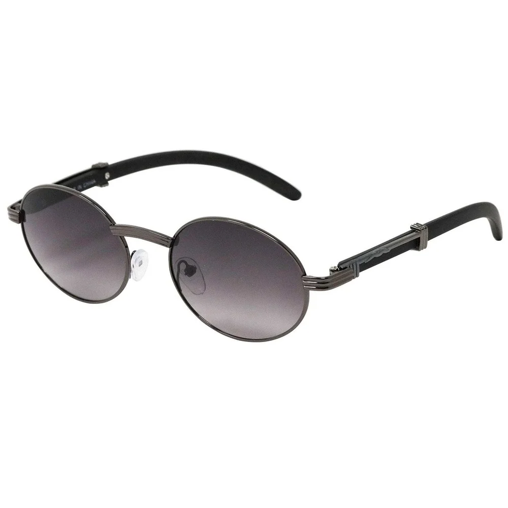 Fashion Men Sunglasses Small Black Frame Rapper Shades Elegant Classic Retro New